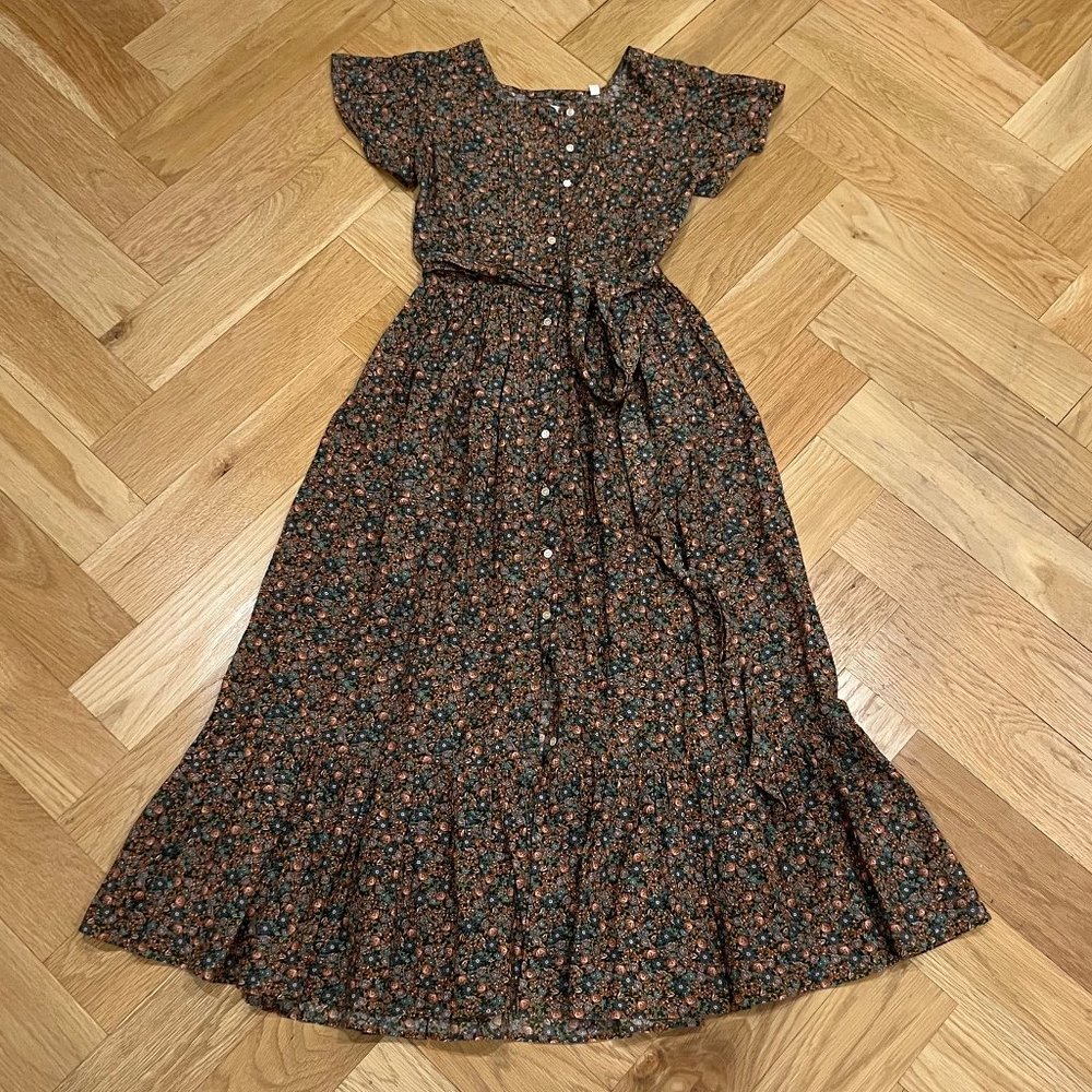 Doen floral midi dress NWOT